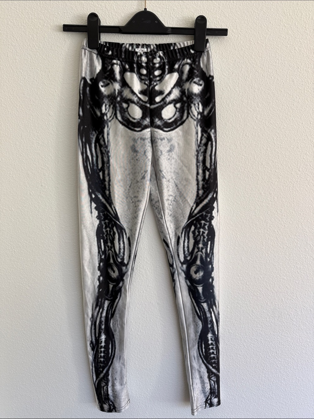 Women’s Skeleton X-Ray Halloween Leggings Spandex Pants XS/S
